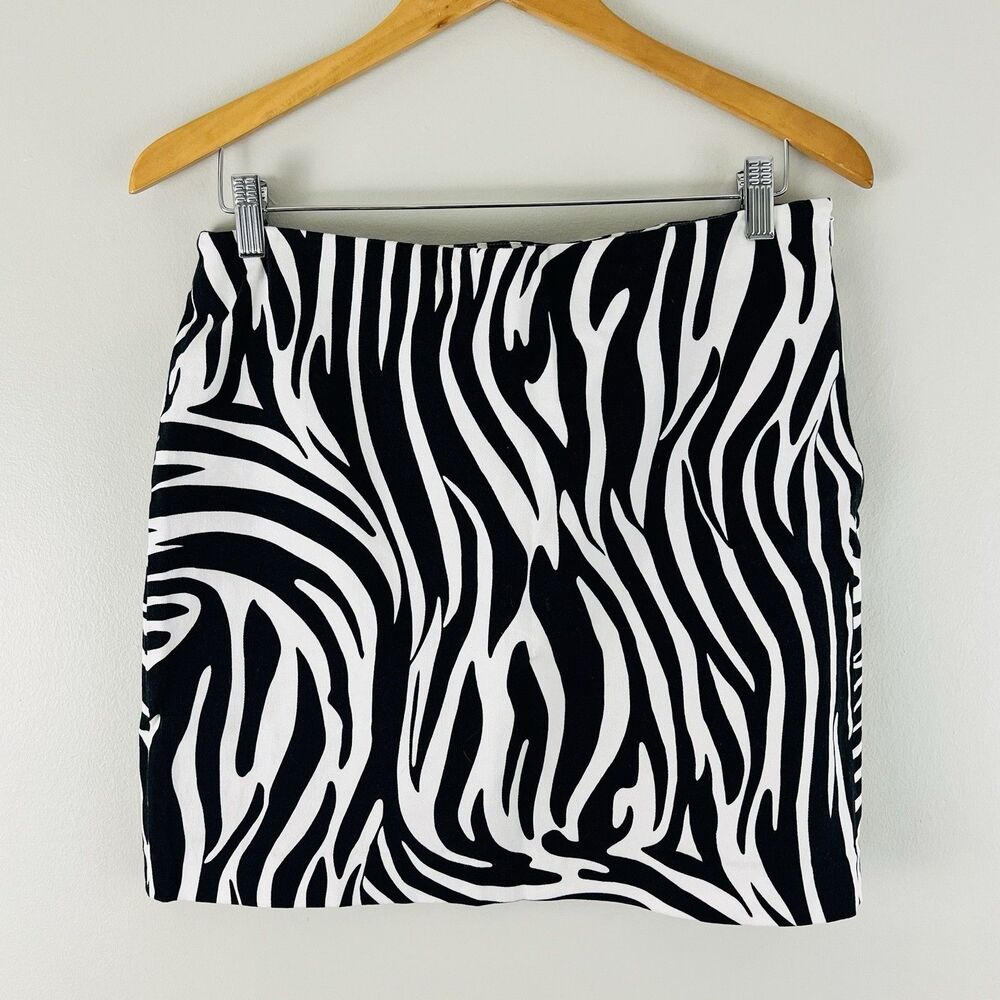 MICHAEL Michael Kors Y2K Mini Skirt Zebra Print